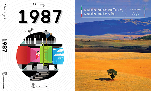 Sách 1987 (trái) và cuốn Nghìn ngày nước Ý, nghìn ngày yêu lọt top 10 giải thưởng sách Chạm.  